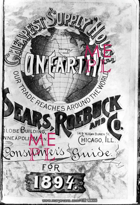 : The front cover of the original 1894 Sears ? : The front cover of the original 1894 Sears ?
