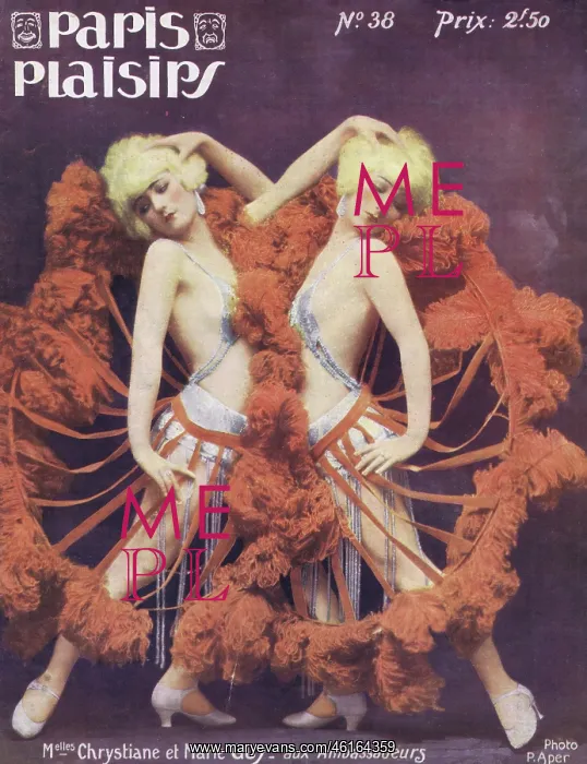  : Cover for Paris Plaisirs number 38, August 1925