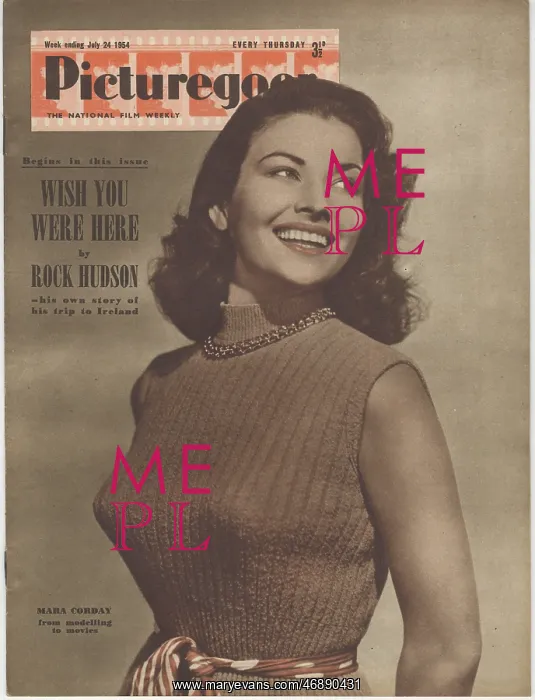 : Front cover of Picturegoer magazine : Front cover of Picturegoer magazine