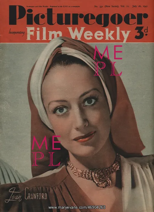 : Front cover of Picturegoer magazine : Front cover of Picturegoer magazine