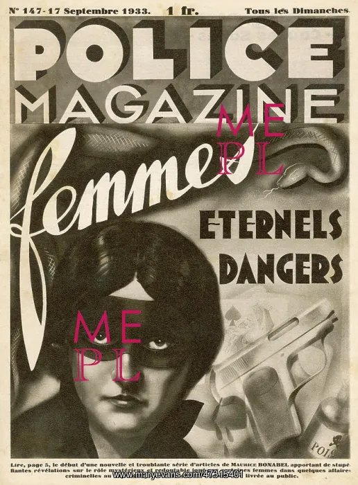  : COVER OF POLICE MAG.1933