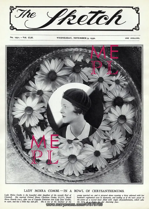 : Front cover portrait, Lady Moira Combe : Front cover portrait, Lady Moira Combe