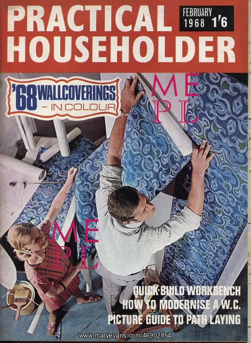 : Front cover of Practical Householder magazine, February 1968 : Front cover of Practical Householder magazine, February 1968