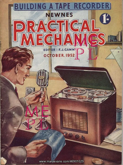 : Front cover of Practical Mechanics, October 1952 : Front cover of Practical Mechanics, October 1952
