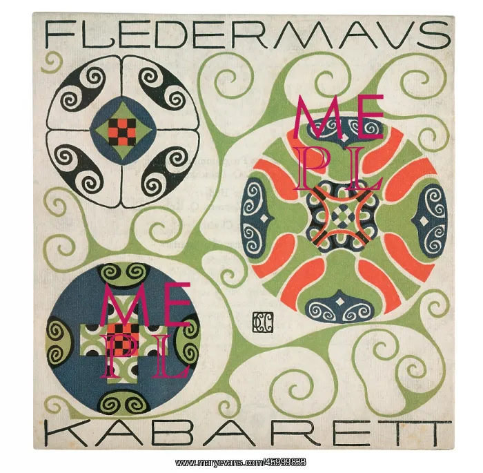 : Cover of a programme for the Cabaret Fledermaus : Cover of a programme for the Cabaret Fledermaus