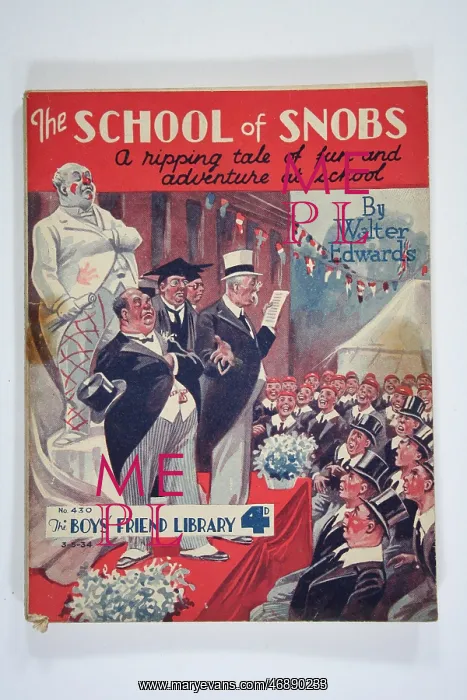 : Front cover of The School of Snobs by Walter Edwards : Front cover of The School of Snobs by Walter Edwards
