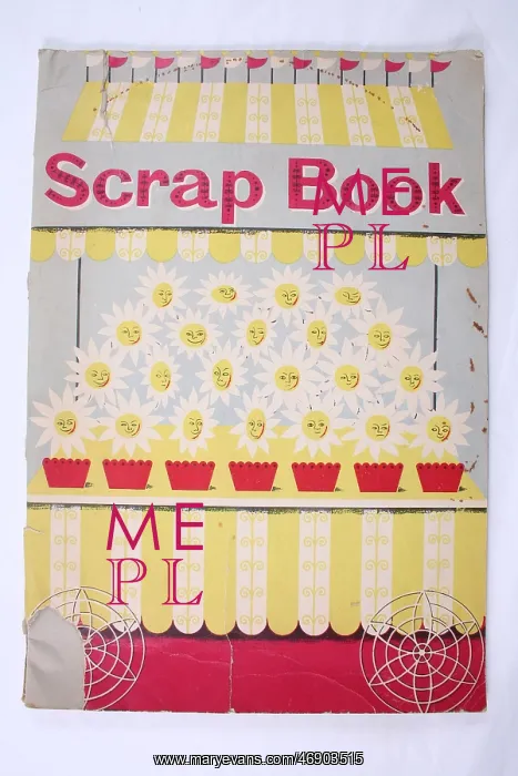 : Front cover of a scrap book : Front cover of a scrap book