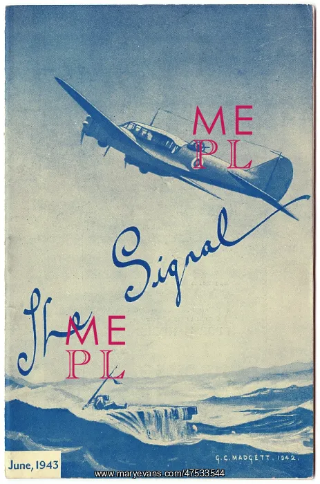 : Cover of The Signal, June 1943 : Cover of The Signal, June 1943
