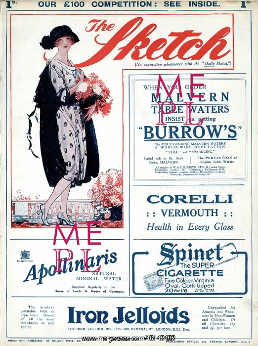 : Front cover of The Sketch, 19th October 1921 : Front cover of The Sketch, 19th October 1921