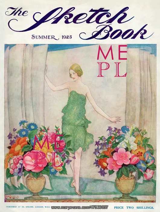 : Front cover of the Sketch Book, 1925, by E H Shepherd : Front cover of the Sketch Book, 1925, by E H Shepherd