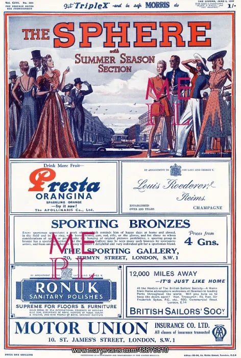  : Front cover of The Sphere, 3rd June 1939