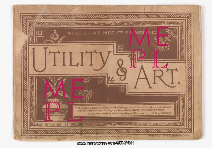 : Back cover of Utility and Art : Back cover of Utility and Art