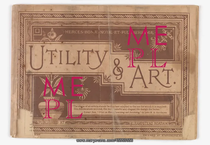 : Front cover of Utility and Art
