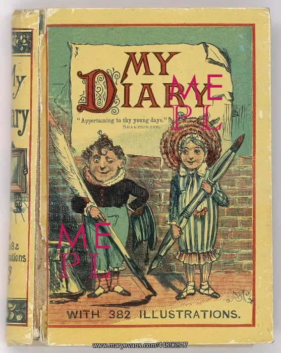  : Front cover of a Victorian children's diary