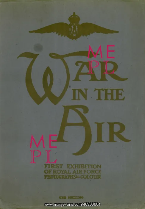: Front cover, War in the Air, WW1 : Front cover, War in the Air, WW1