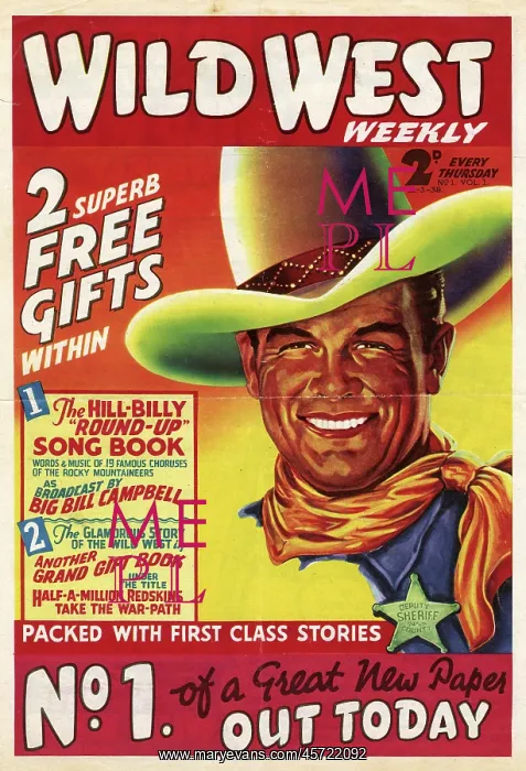 : The front cover of Wild West Weekly : The front cover of Wild West Weekly