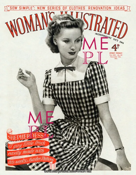 : Cover of Woman's Illustrated Magazine : Cover of Woman's Illustrated Magazine