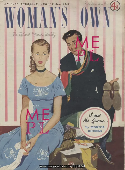 : Front cover of Woman's Own magazine, 4th August 1949 : Front cover of Woman's Own magazine, 4th August 1949