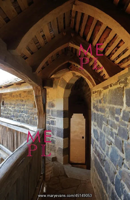 : Covered walkway, Chateau de Guedelon, Treigny : Covered walkway, Chateau de Guedelon, Treigny