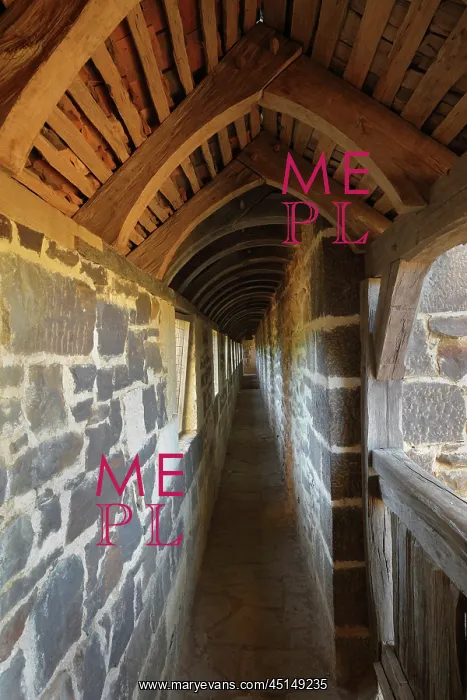 : Covered walkway, Chateau de Guedelon, Treigny : Covered walkway, Chateau de Guedelon, Treigny