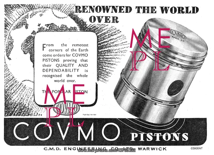 : Covmo Aero Engine Pistons : Covmo Aero Engine Pistons