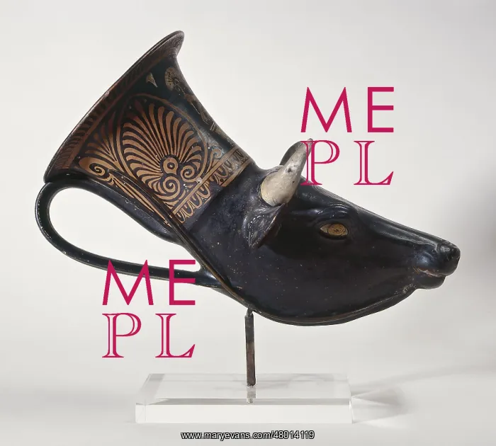 : Cow-shaped apulian rhyton : Cow-shaped apulian rhyton