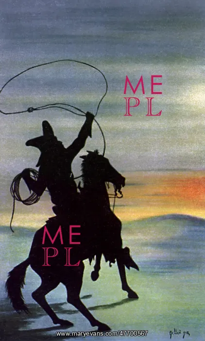  : Cowboy with Lasso at Sunset