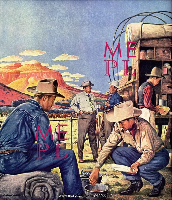  : Cowboys Having Lunch