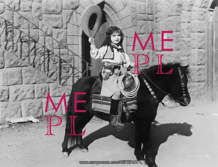 : Cowgirl on pony : Cowgirl on pony