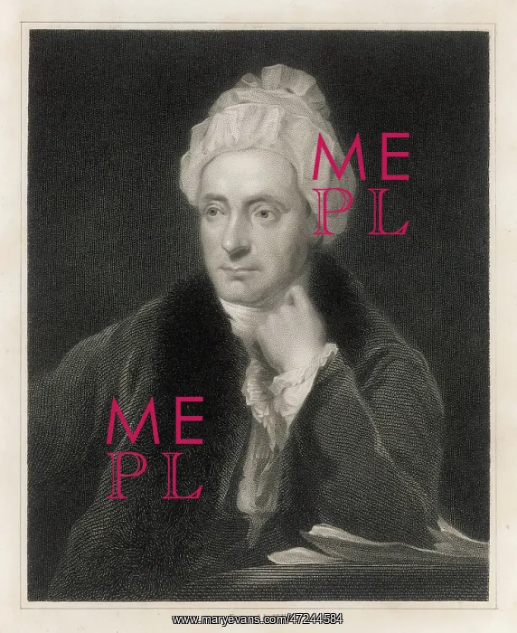  : COWPER. WILLIAM COWPER (1731 - 1800), English poet in pensive mood