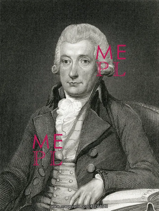  : COWPER. WILLIAM COWPER (1731 - 1800), English poet with Homer's Iliad at his side