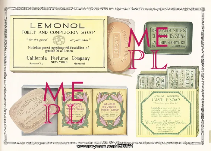 : CPC cosmetics brand soaps, 1927 : CPC cosmetics brand soaps, 1927