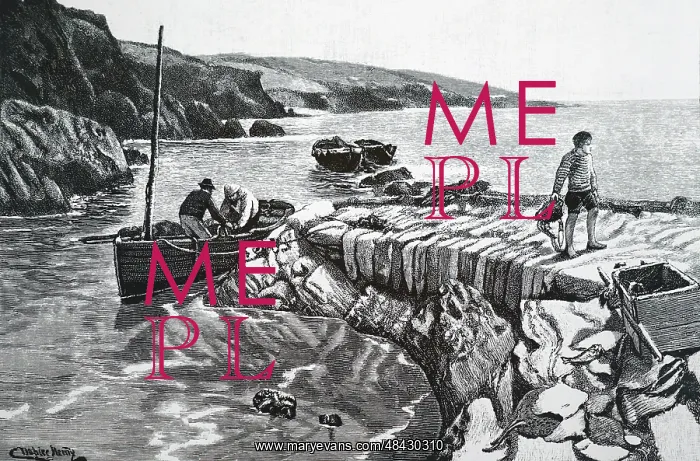 : Crab fishermen at work, Gerran's Bay, Cornwall : Crab fishermen at work, Gerran's Bay, Cornwall