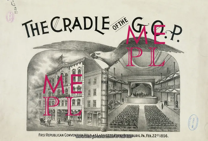 : The cradle of the G.O.P. First Republican convention held at : The cradle of the G.O.P. First Republican convention held at