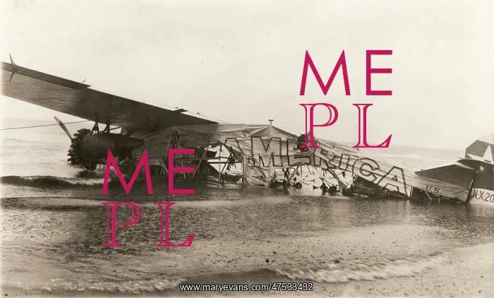: Crashed Fokker C2 named America : Crashed Fokker C2 named America