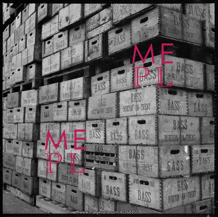 : Crates of Bass beer in storage This image is : Crates of Bass beer in storage This image is