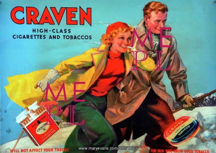 : Craven cigarettes and tobaccos : Craven cigarettes and tobaccos