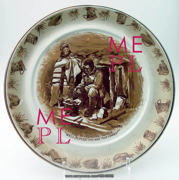 : Cream pottery plate - The historical touch : Cream pottery plate - The historical touch