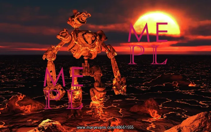 : The creation of a giant robot from the molten : The creation of a giant robot from the molten