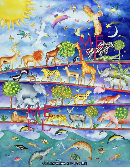 : Creation Gift Wrap ' All Gods Creatures