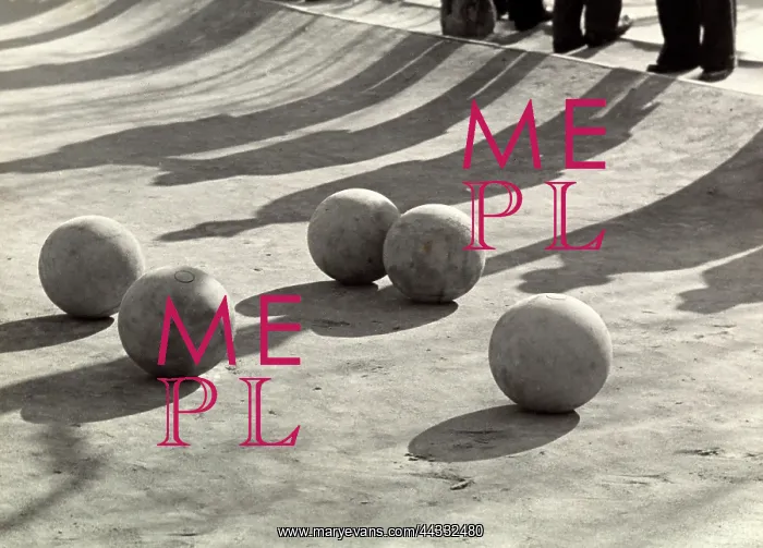  : Creative. balls arranged on the ground. Their shadows are mixed with those