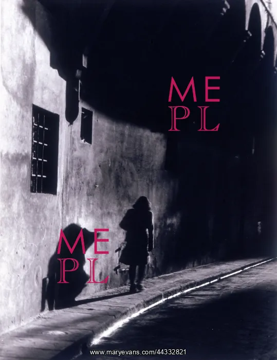  : Creative. The Return. Woman walking on a sidewalk at night