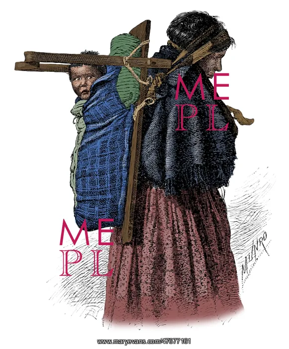 : Cree Indian Squaw and Papoose : Cree Indian Squaw and Papoose