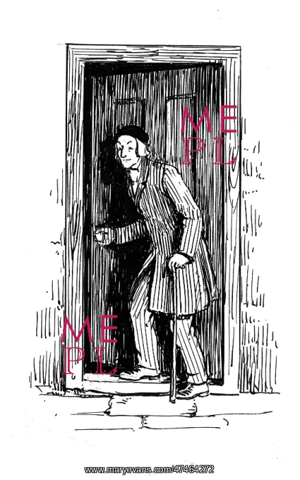 : A creepy man in a doorway : A creepy man in a doorway