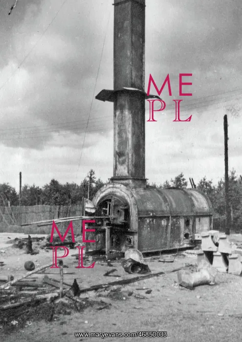 : Cremation oven, Belsen Concentration Camp, Germany : Cremation oven, Belsen Concentration Camp, Germany