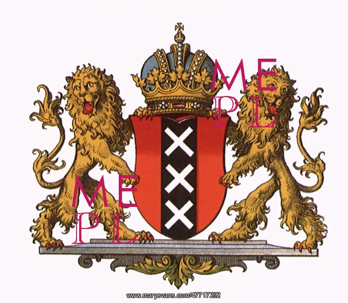 : Crest with Lions Rampant : Crest with Lions Rampant