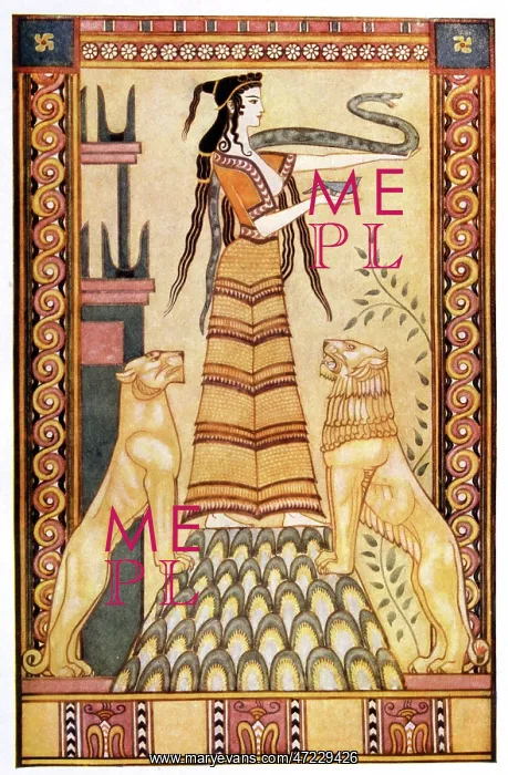 : Cretan Snake Goddess : Cretan Snake Goddess