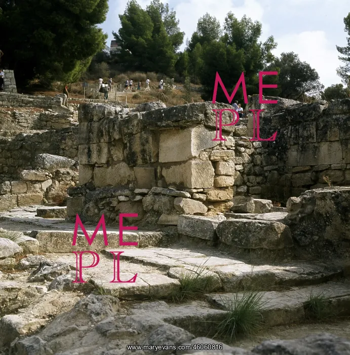 : Crete, Greece, villa Agria Triada, view at town, circa 1550 B.C : Crete, Greece, villa Agria Triada, view at town, circa 1550 B.C