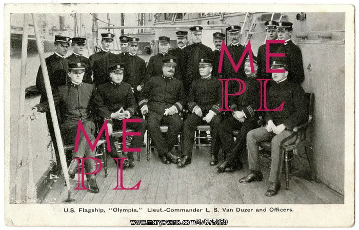 : Crew members, US Olympia, flagship cruiser : Crew members, US Olympia, flagship cruiser