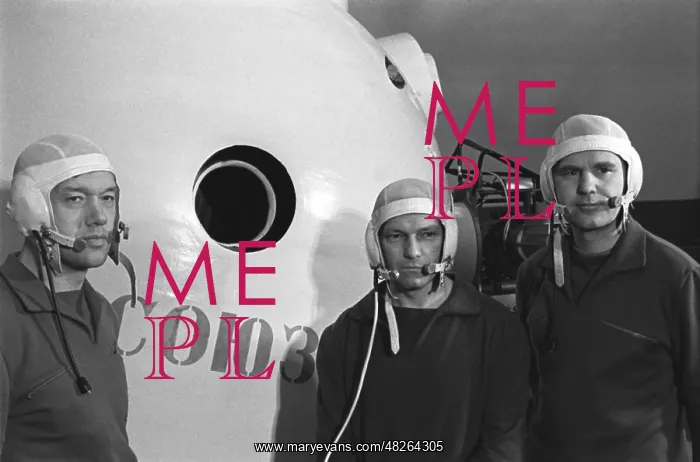 : Crew members of spaceship Soyuz-10, 1971 : Crew members of spaceship Soyuz-10, 1971